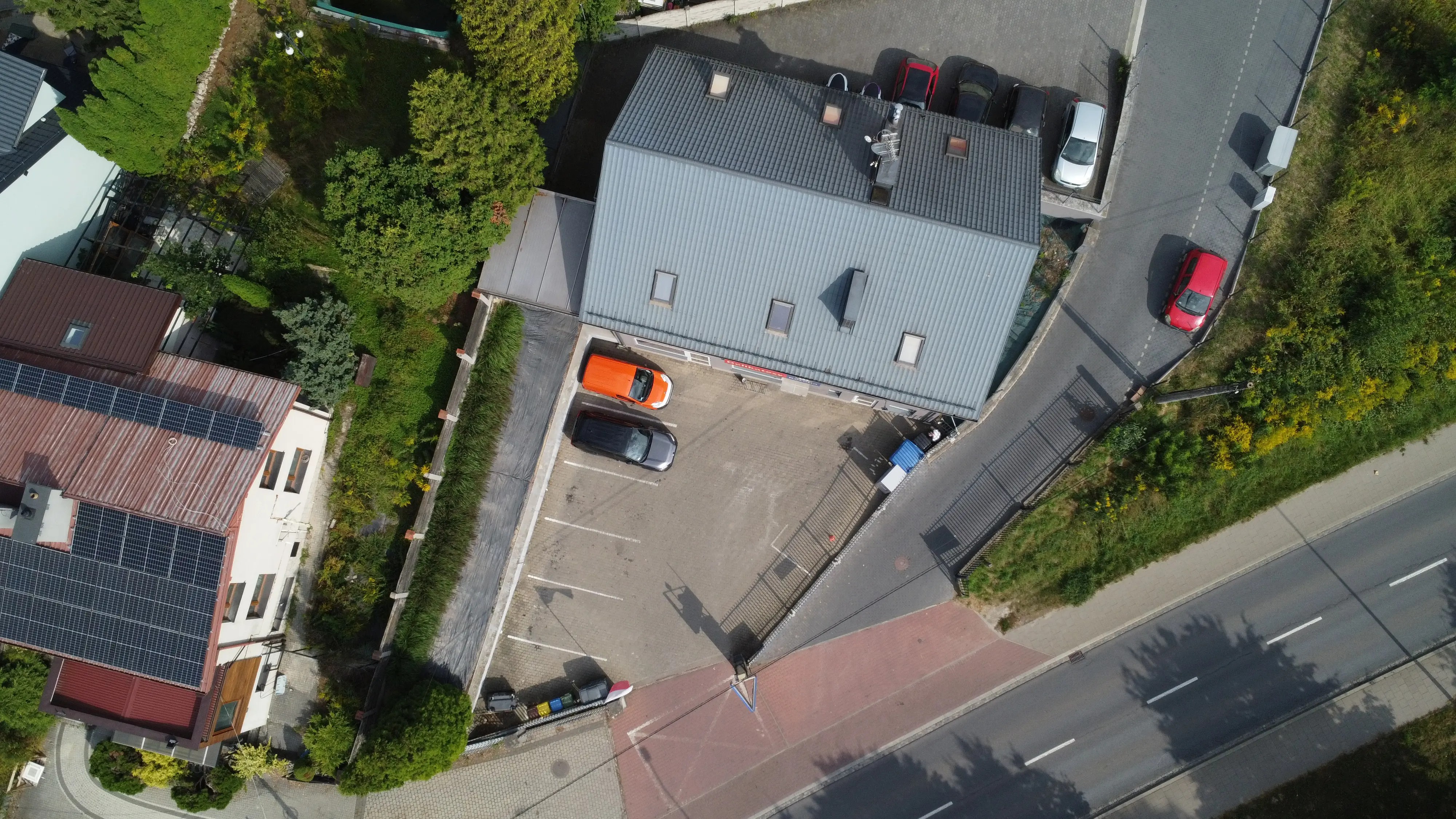 Widok sklepu z lotu ptaka